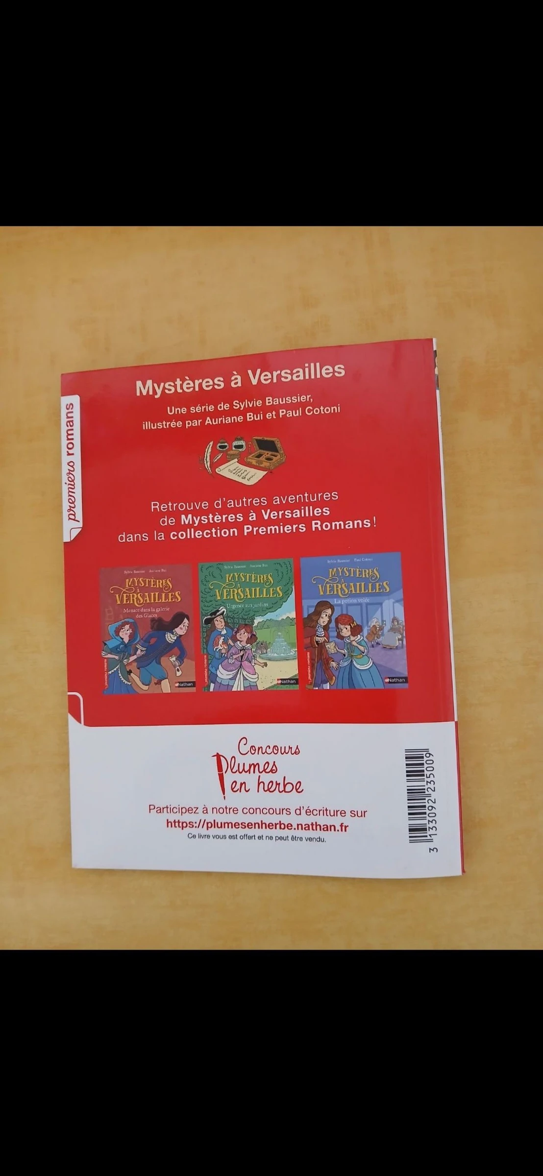 Libro primeras novelas misterios en Versalles Nathan tomo 1 de 6 años – photo 2